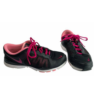 Women's NIKE TRAINING Flex TR 2  Sz 7.5 Sneakers Sport Shoes Black & Pink